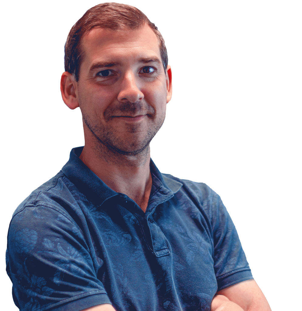Portret van Kurt tijdens het interview '10 ondernemersvragen aan Kurt Kenis'