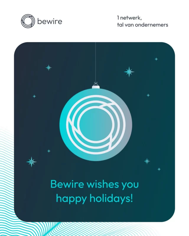Happy Holidays✨

𝗕𝗘ste 𝗪𝗜shes & 𝗥𝗘gards van het hele Bewire netwerk!

#holidays #happyholidays #feestdagen #fijnefeestdagen #bewire #bewirenetwerk